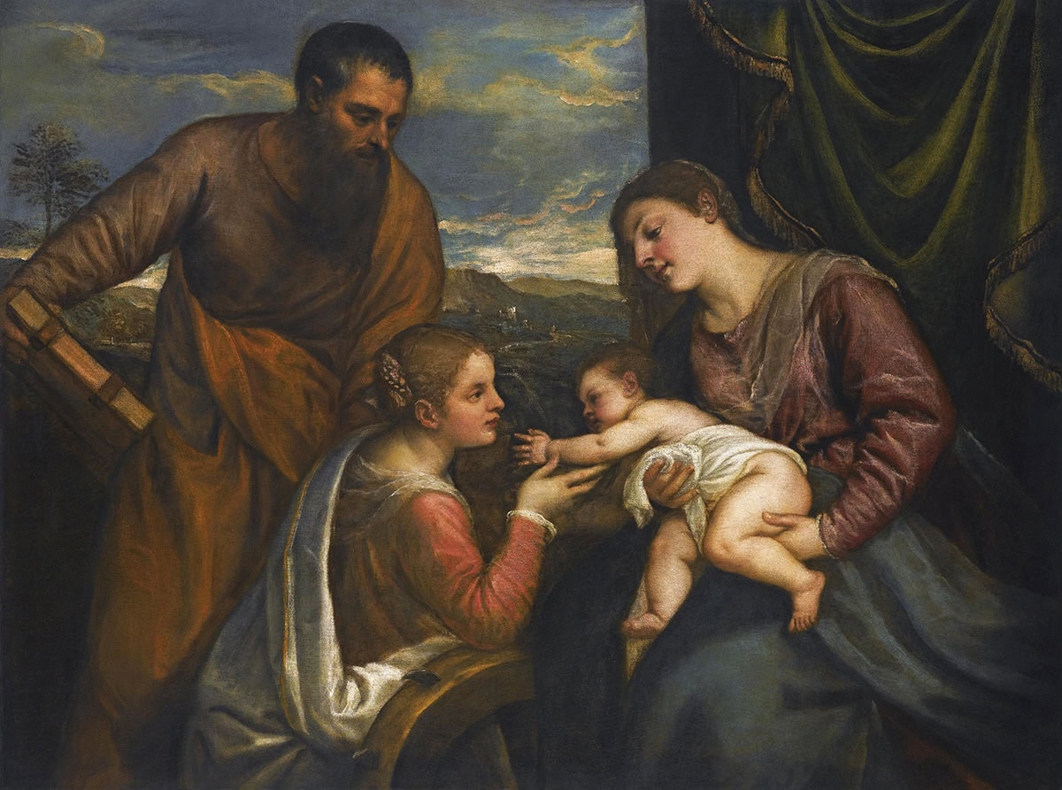 A Sacra Conversazione: The Madonna and Child with Saints Luke and Catherine of Alexandria