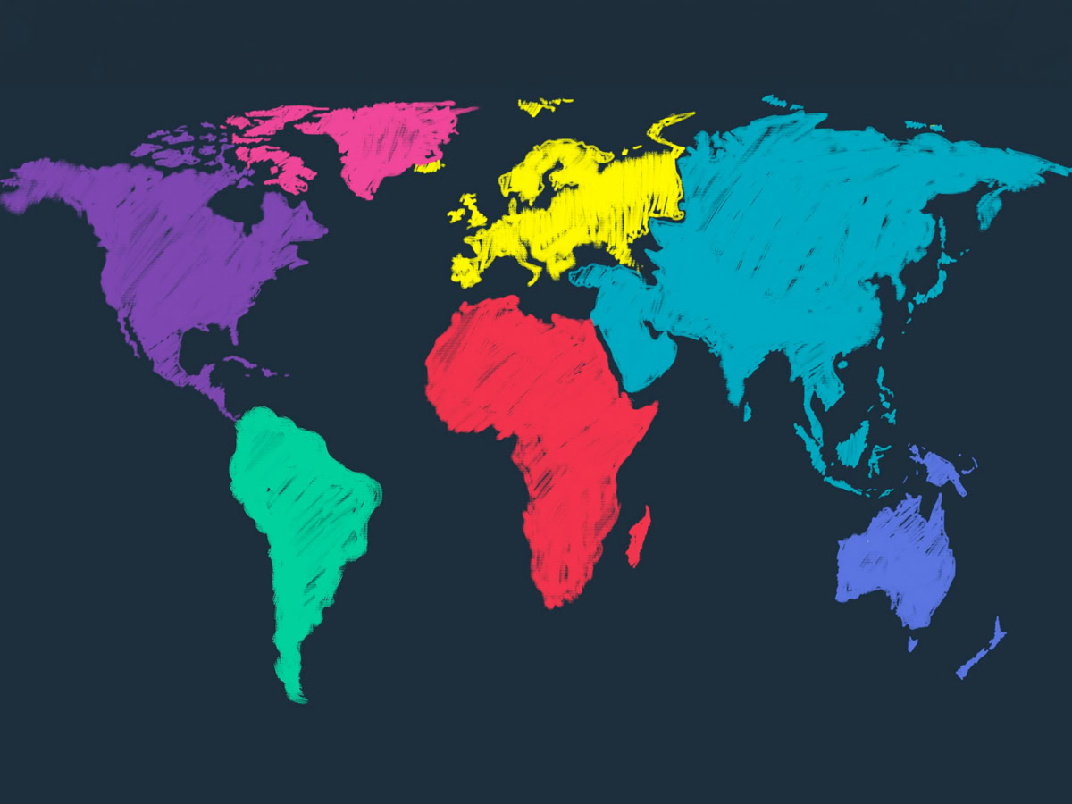 Σύγκριση των προβολών Mercator και Equal Earth με την Αφρική σε σωστή αναλογία επιφάνειας